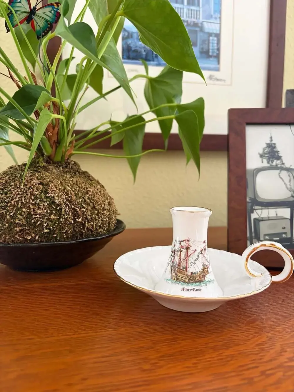Royal Grafton Fine Bone China Mary Rose Commemorative Candlestick Holder